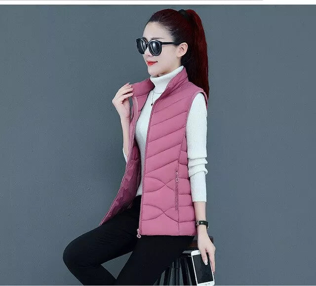 Sleeveless Jacket Vest Coat