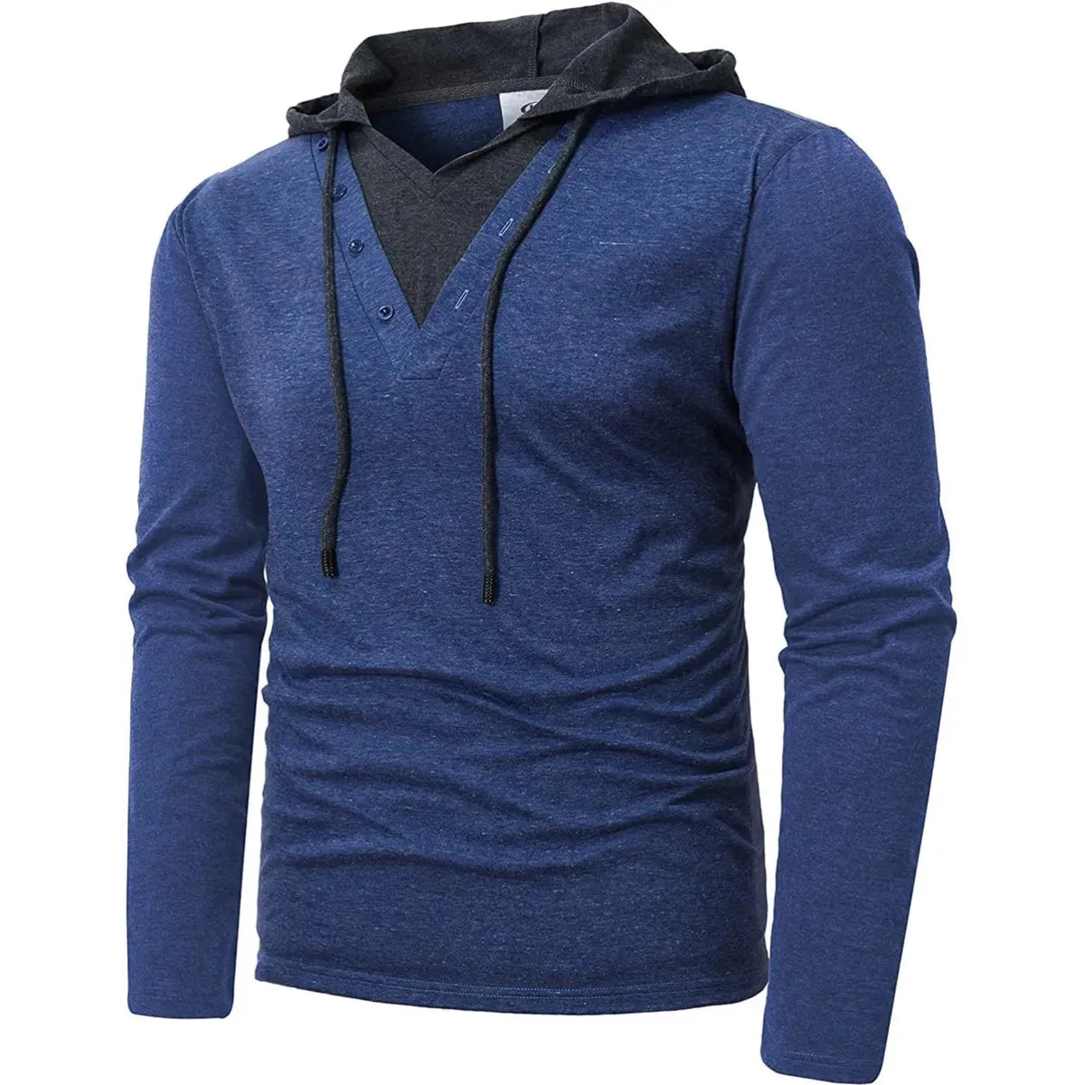 Men's Long Sleeve Hooded T-Shirt