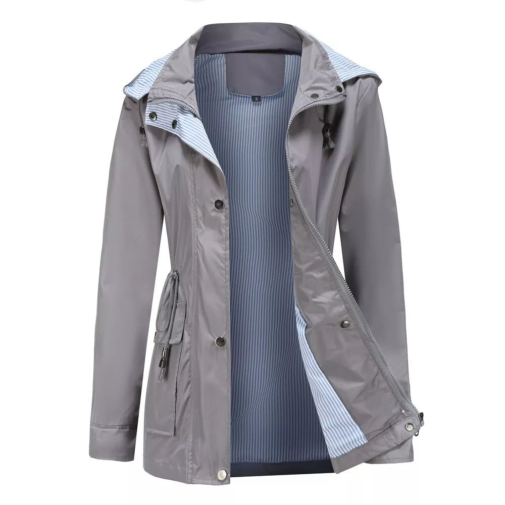 Women's Hooded Trench Coat | Women's Casual Jacket | Ikervo