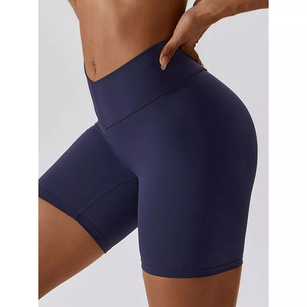 Wide Waistband Slim Fit Sports Shorts