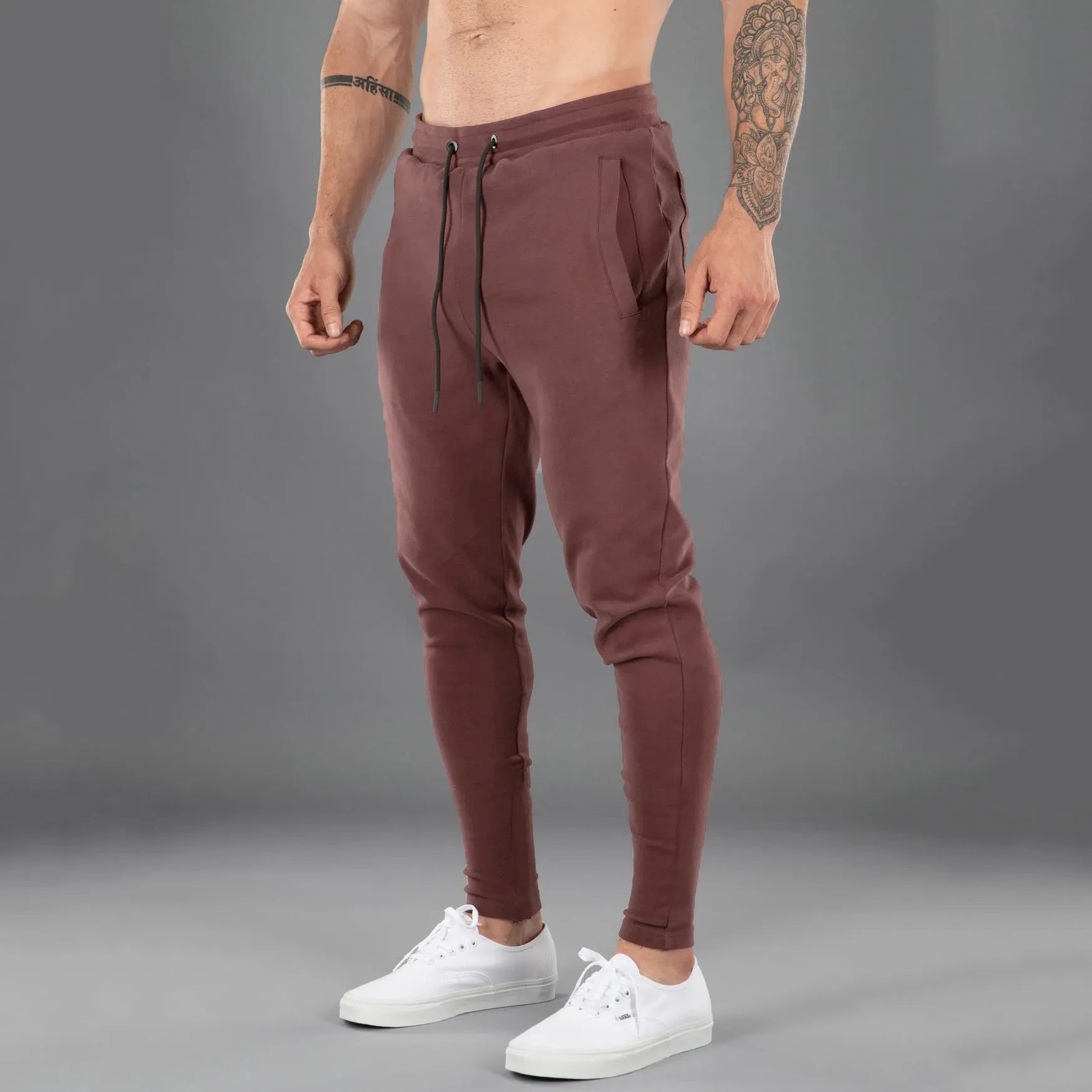 Jogger, Men's Casual Sports Pants Cotton Skinny Stretch