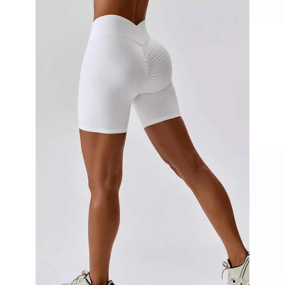 Wide Waistband Slim Fit Sports Shorts