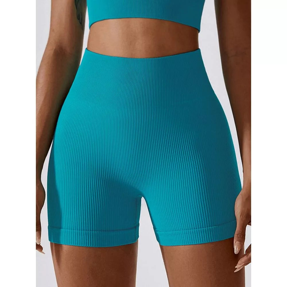 Wide Waistband Slim Fit Sports Shorts