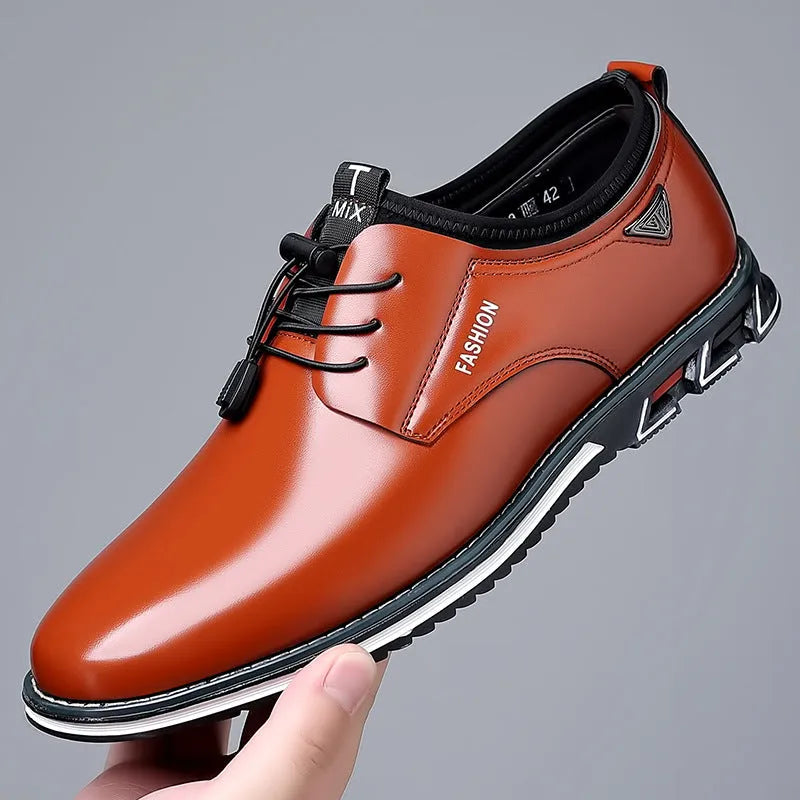 Casual Shoe, Plus Size Casual Leather Shoes Male