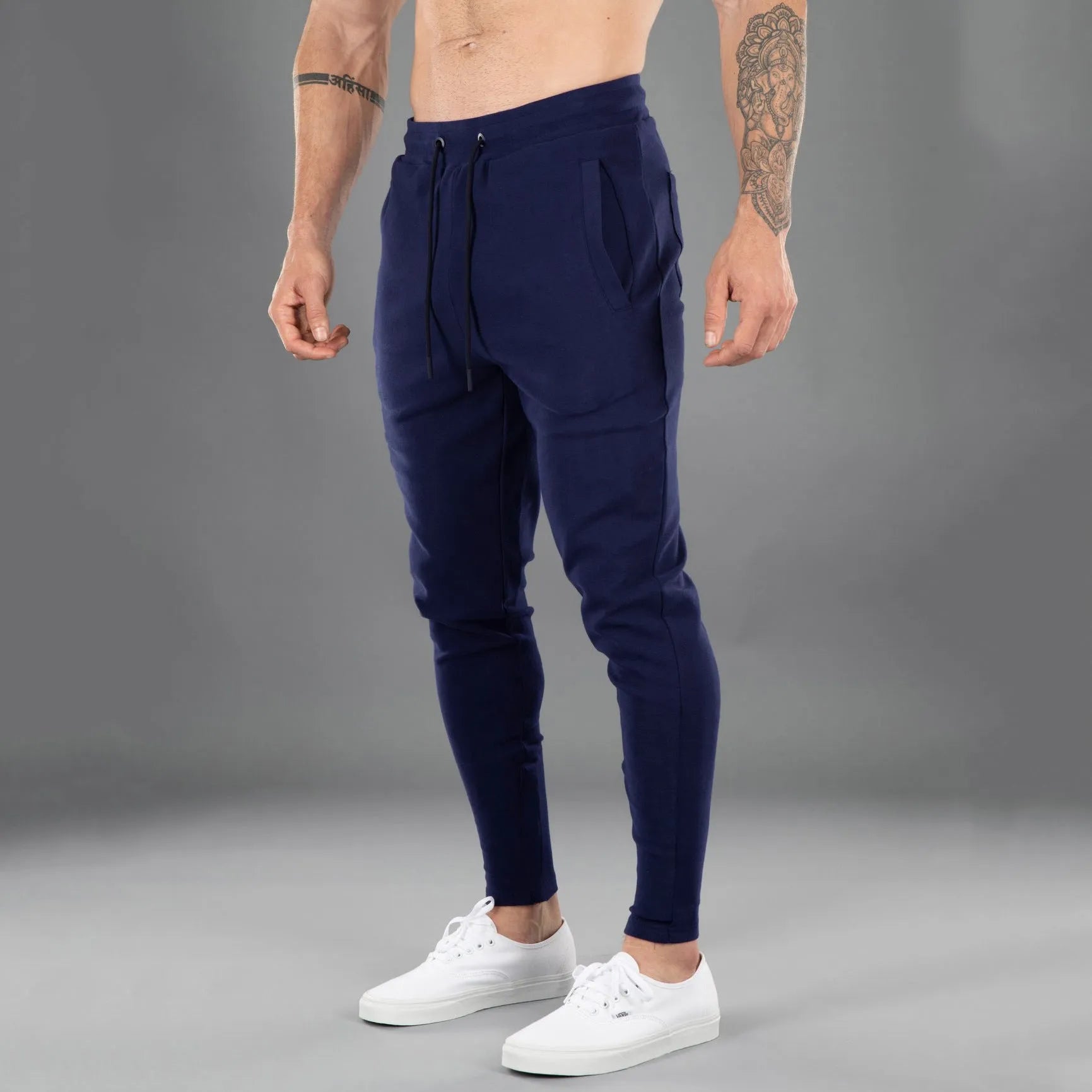 Jogger, Men's Casual Sports Pants Cotton Skinny Stretch