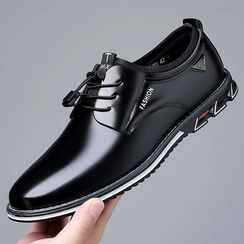 Casual Shoe, Plus Size Casual Leather Shoes Male