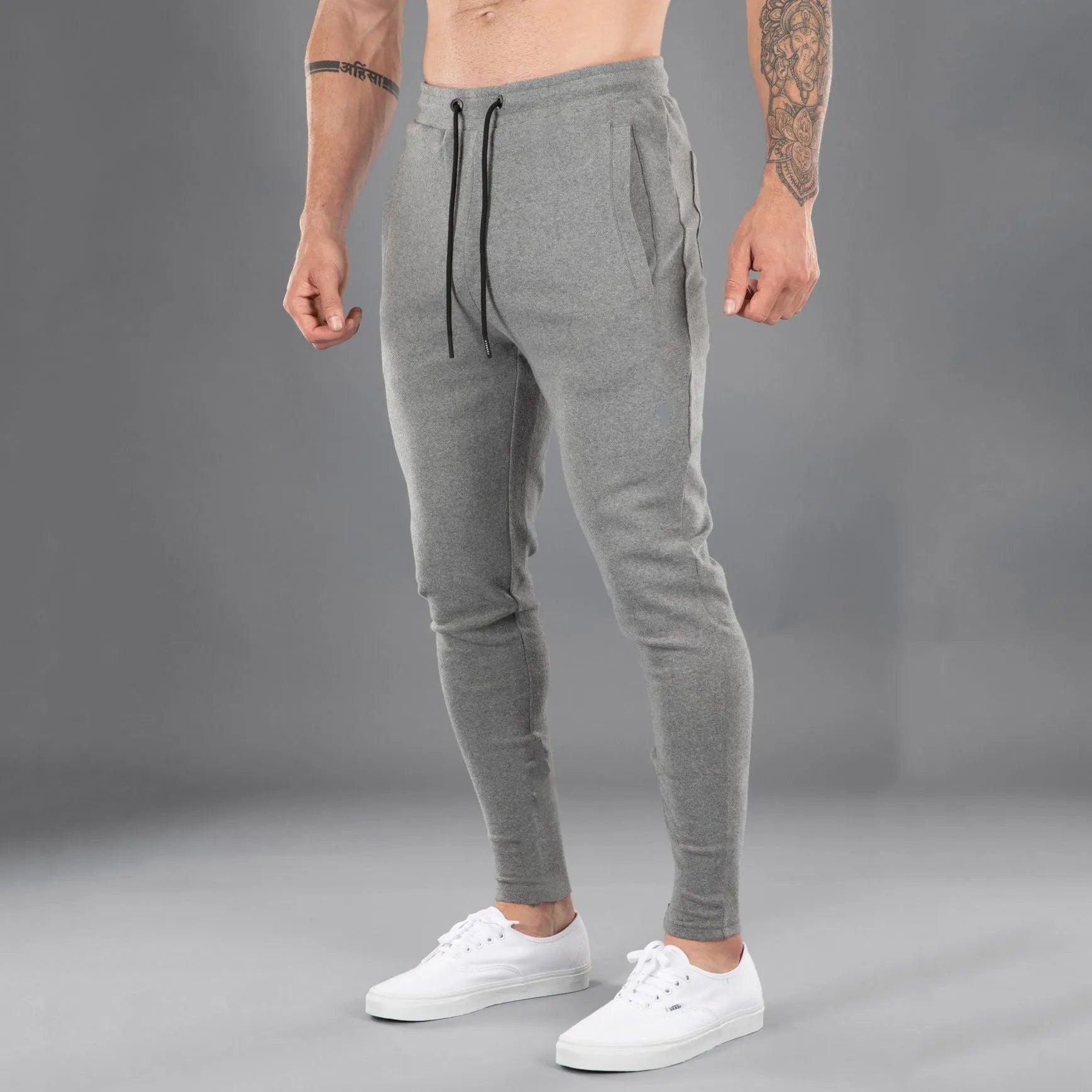 Jogger, Men's Casual Sports Pants Cotton Skinny Stretch